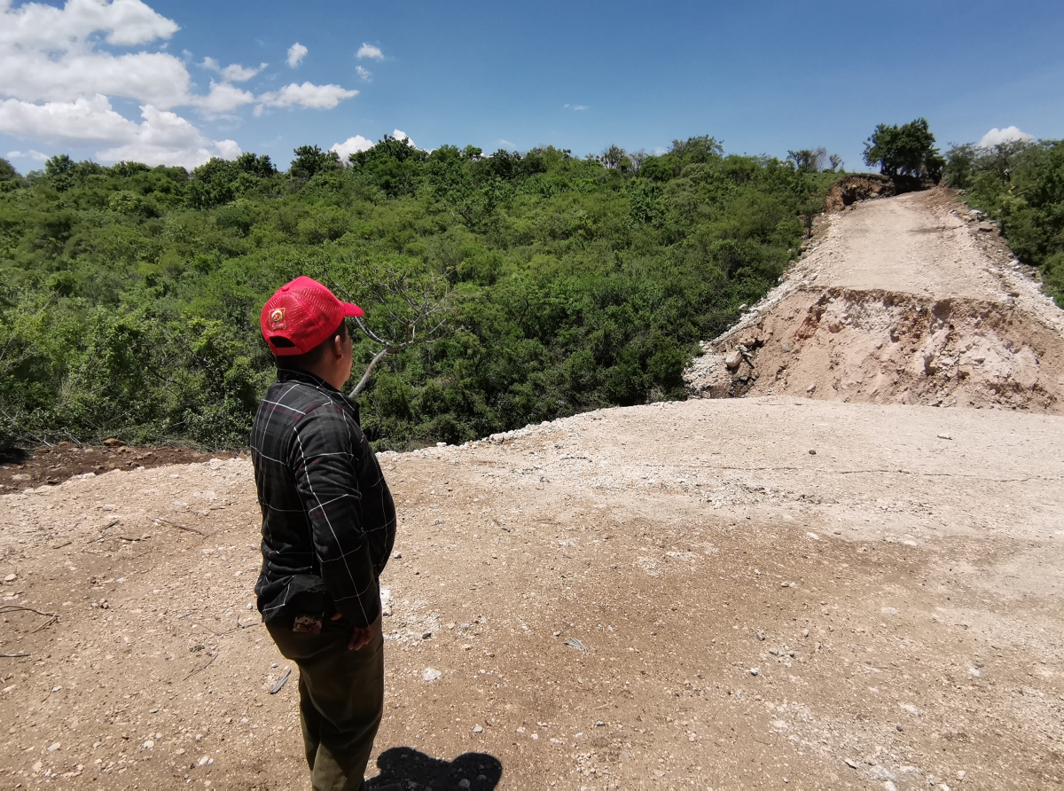 Fuertes lluvias destruyen puente de Huaquechula