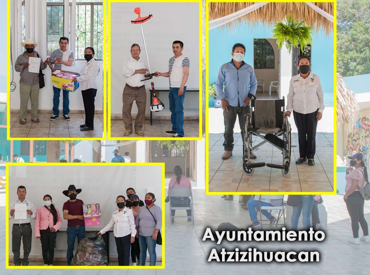 En Atzizihuacan se entregan apoyos en beneficio de la población 