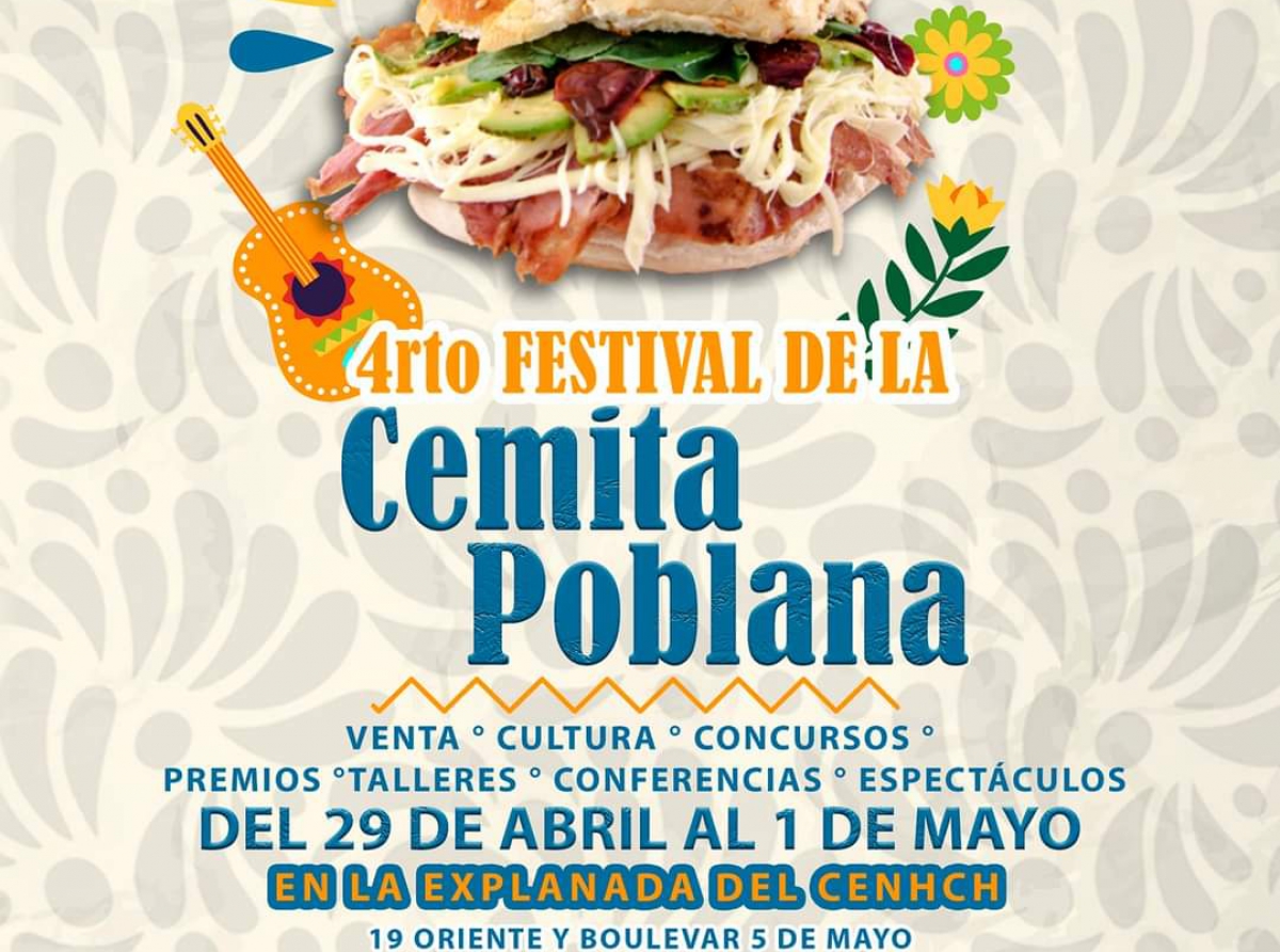 Cuarto Festival de la Cemita Poblana, reto de hacer la cemita más grande del mundo 