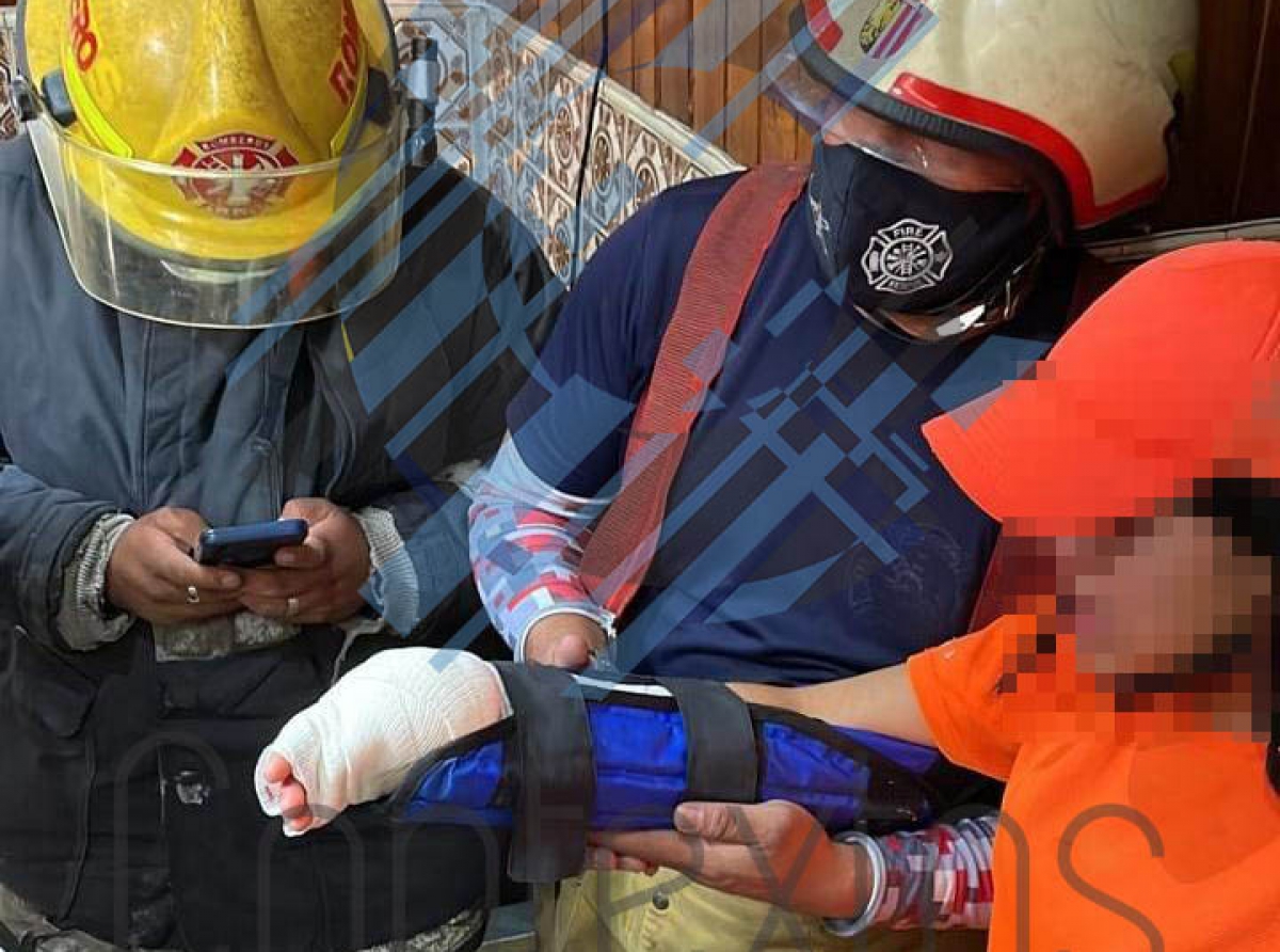 Trabajadora de “Juguería La Nueva” se lesiona la mano con exprimidor eléctrico.