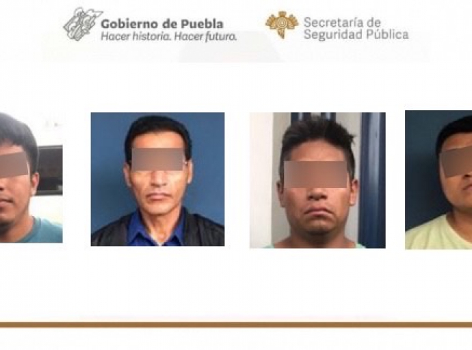 Detienen a cuatro presuntos "polleros", trasladaban a 251 migrantes en Puebla