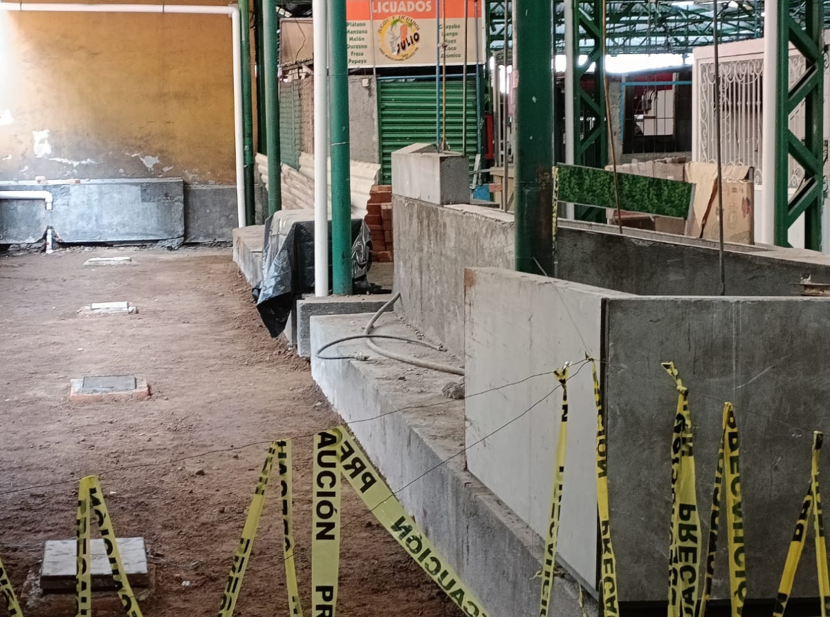 Siguen las obras del mercado Benito Juárez y el INAH planea algunas excavaciones 