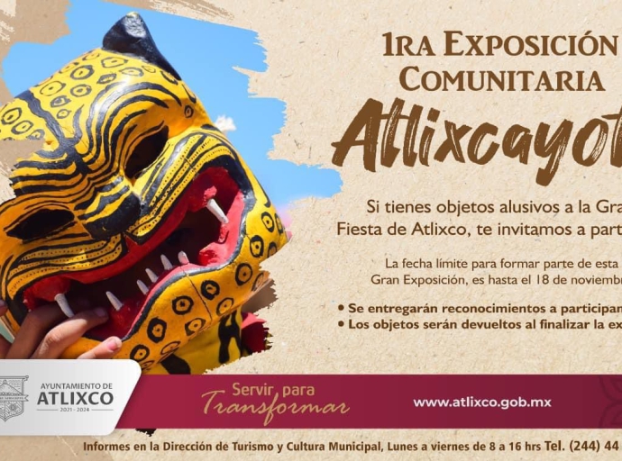 ¿Tienes algún objeto histórico del Atlixcáyotl? participa en la 1ra Exposición comunitaria de la gran fiesta de Atlixco 