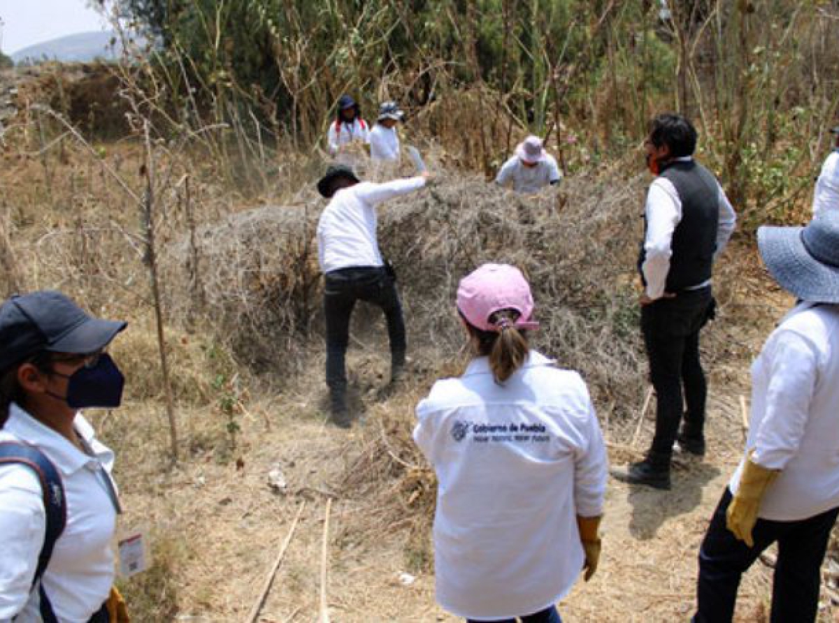 Buscaban a personas desaparecidas y encontraron restos humanos en Tlapanalá 