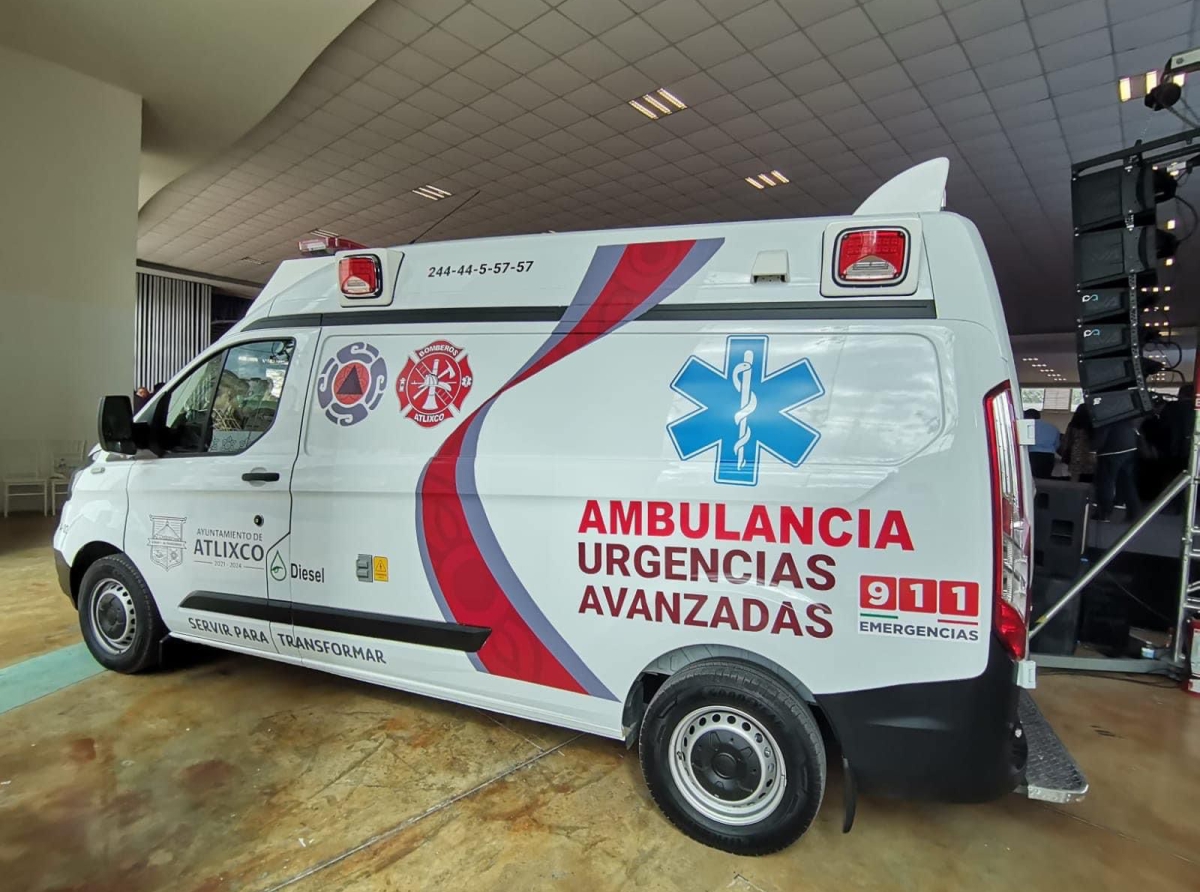 En Atlixco, ambulancias mejoran tiempo de respuesta ante una emergencia 