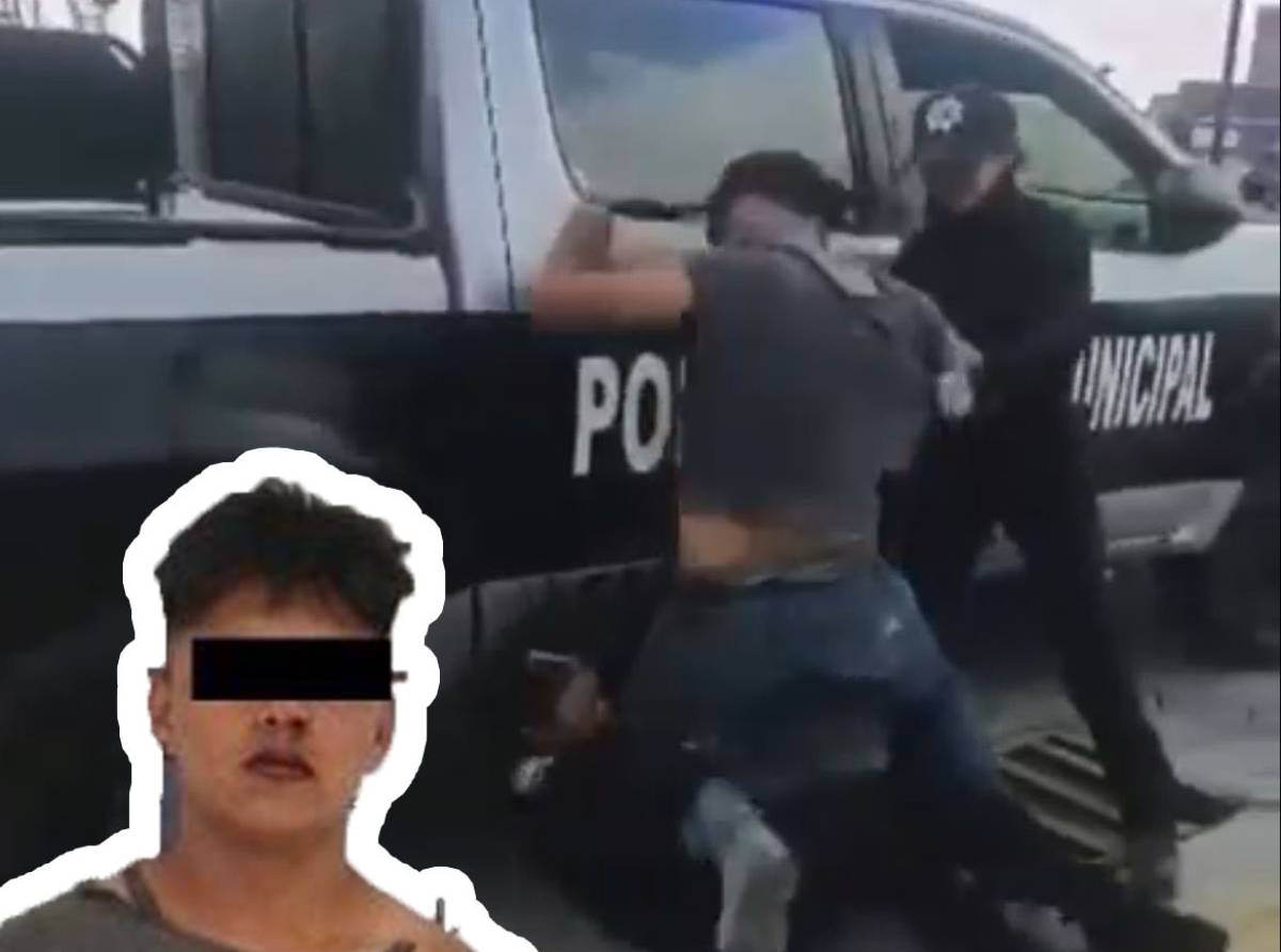 Sujeto golpeó a mujer policía de San Andrés Cholula