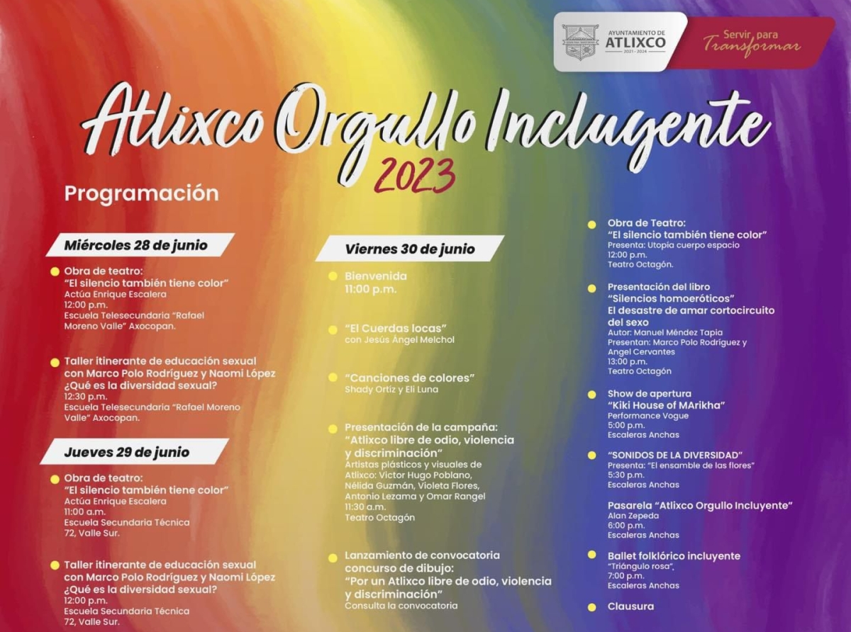 Atlixco conmemora el mes de la inclusión con diferentes actividades artísticas 