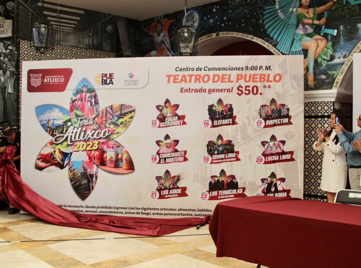 Presentan cartelera de la segunda edición de la Feria de Atlixco 2023