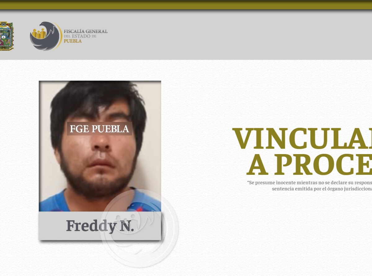 Freddy atacó con tubo y machete a un hombre y tres menores en San Pedro Cholula, fue vinculado a proceso