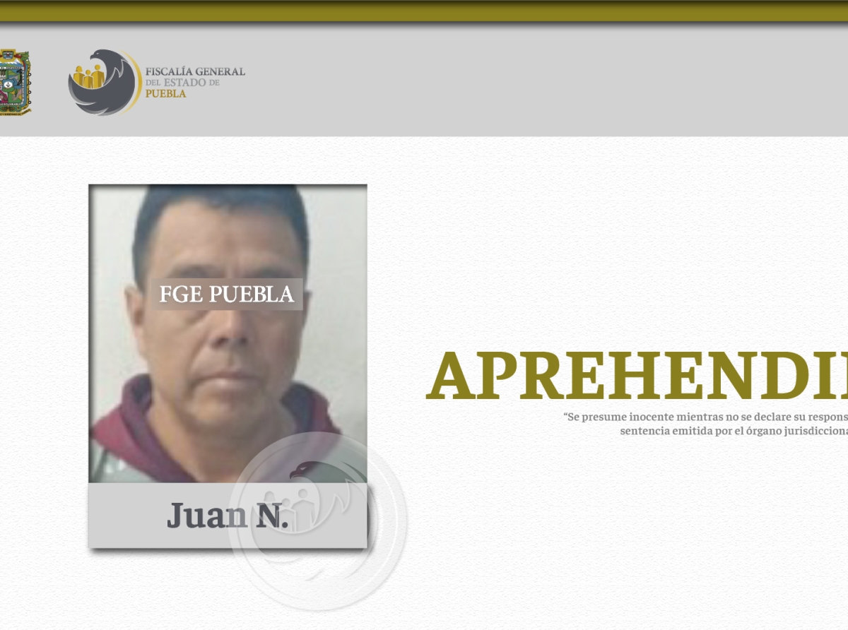 Detienen en Cholula a sujeto que cometió el delito de secuestro en Veracruz 