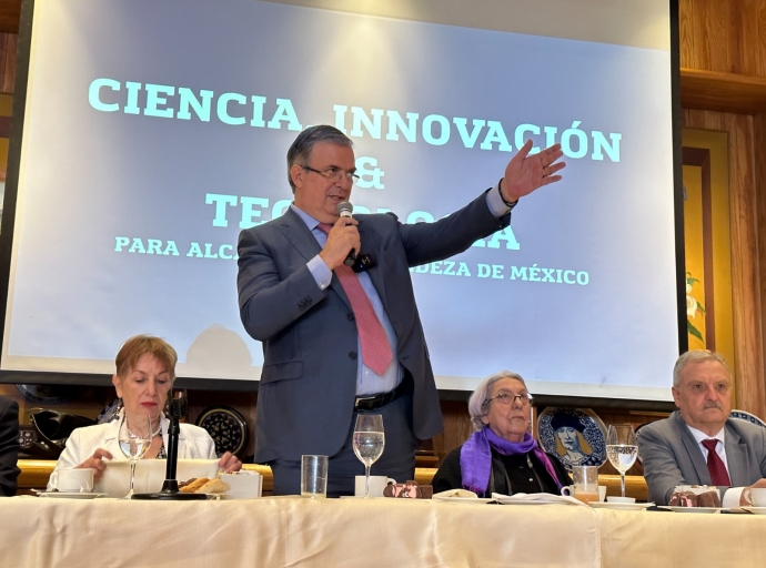 Convoca Marcelo Ebrard a construir una agenda científica y tecnológica nacional para la próxima década