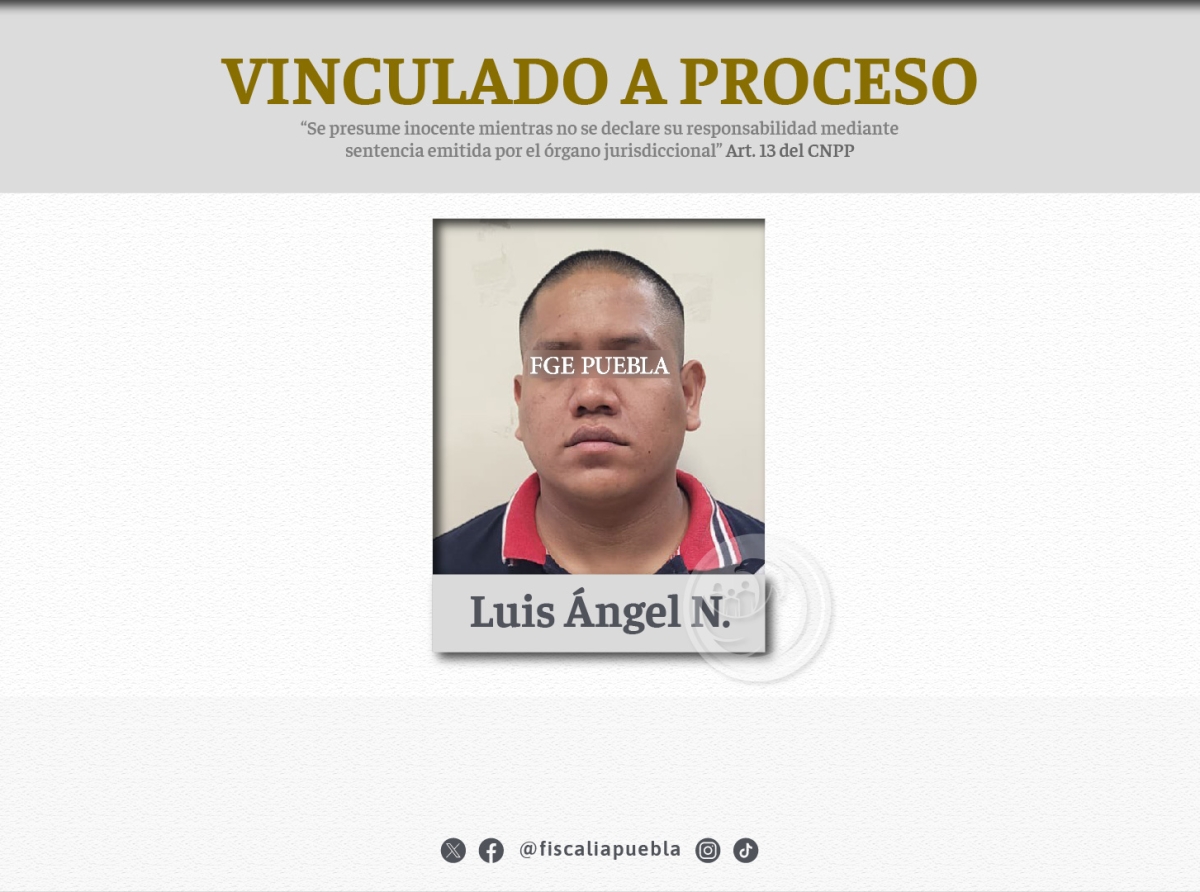 Luis Ángel N. fue detenido por entrar a robar en una casa de la Trinidad Tepango