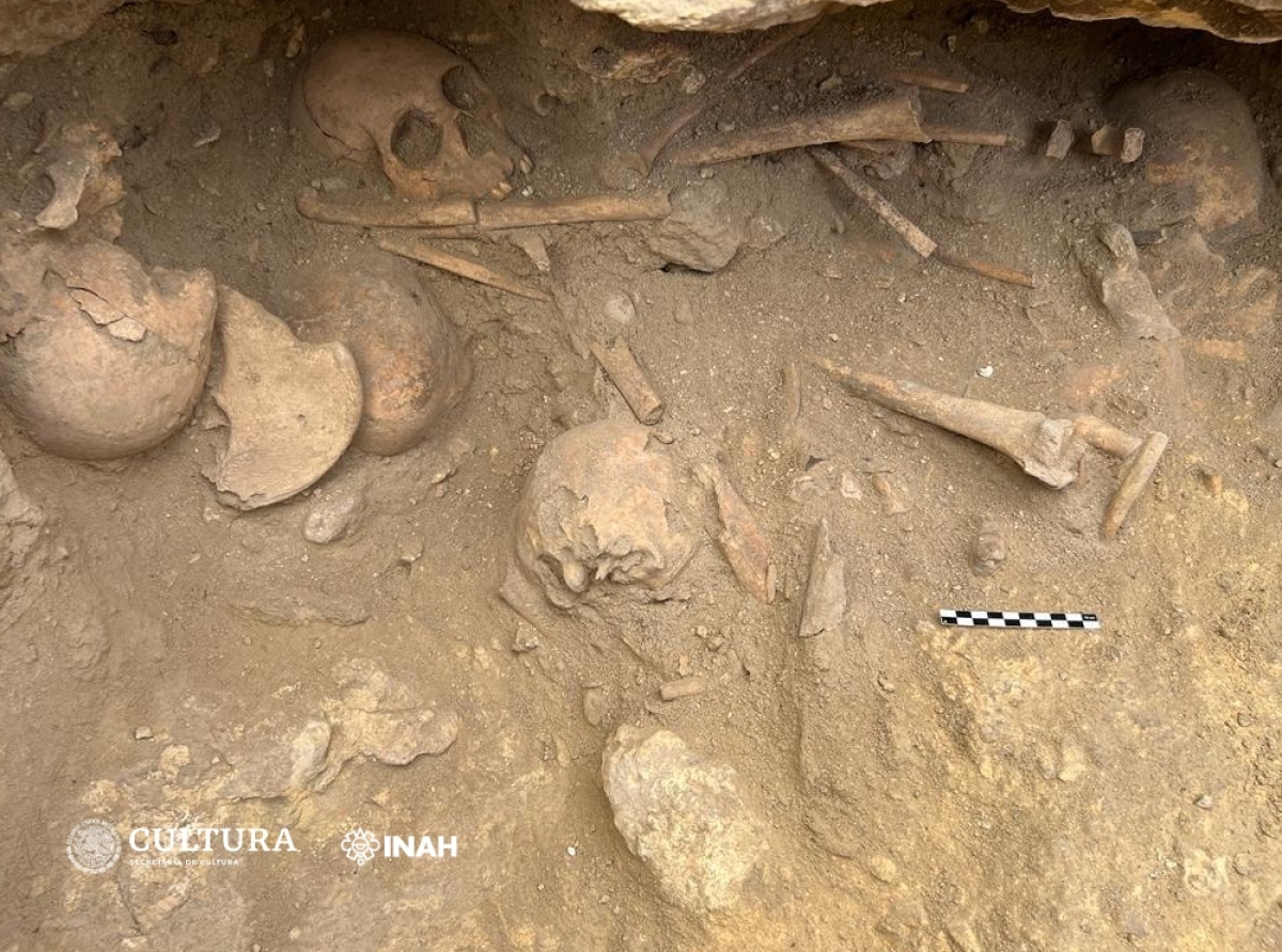 INAH Puebla explora tumba intacta por más de 1,500 años, en San Juan Ixcaquixtla