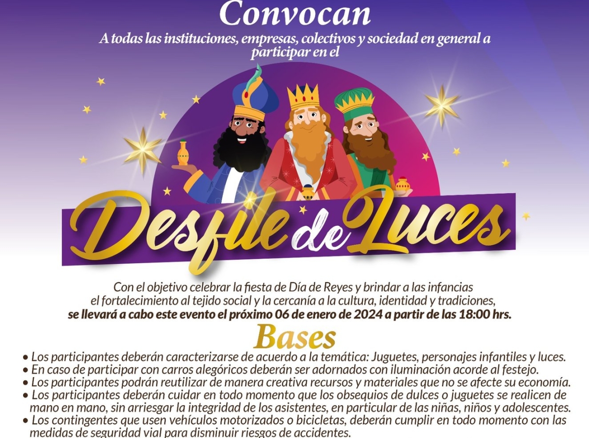 El ayuntamiento de Izúcar abre convocatoria para participar en el Desfile de Luces
