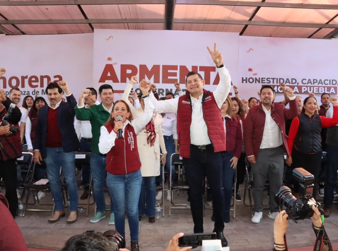 Alejandro Armenta inicia precampaña en Puebla con propuestas de reformas y desarrollo