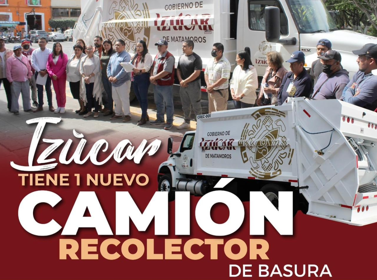 Izúcar de Matamoros estrena camión recolector de basura