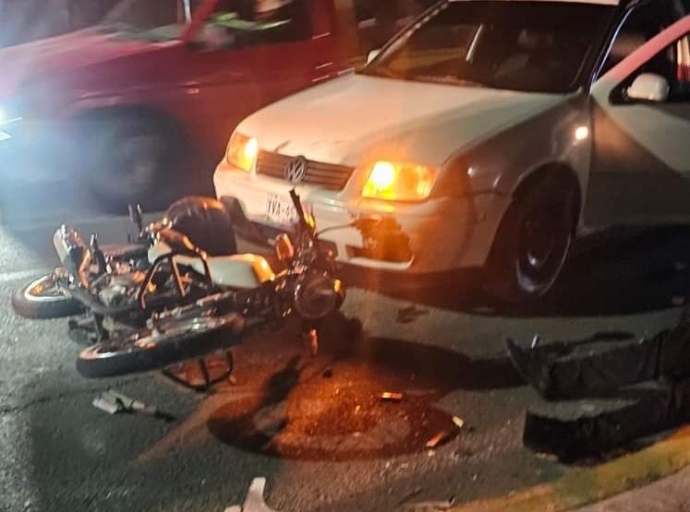 Motociclista herido tras accidente en el camino al Cerril