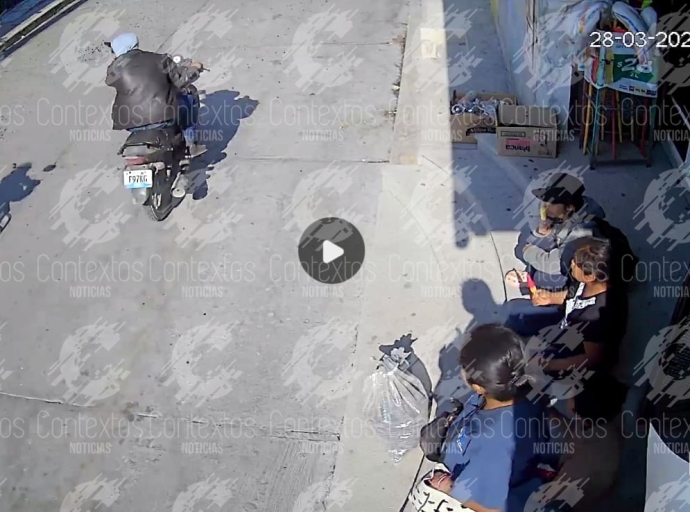 En pleno Jueves Santo, sujetos roban una motocicleta en Tepeojuma 