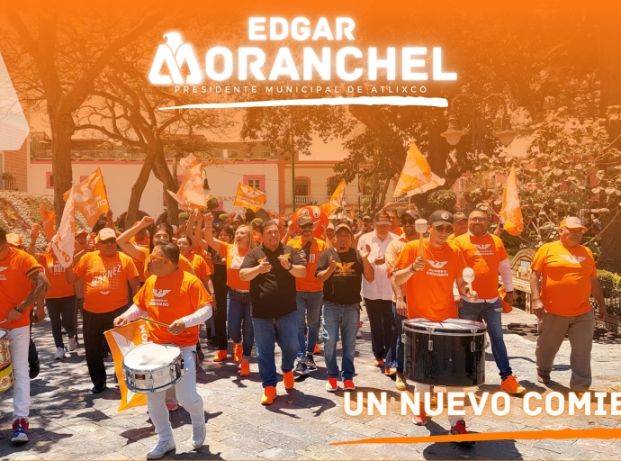Edgar Moranchel inicia su campaña por la presidencia municipal de Atlixco 