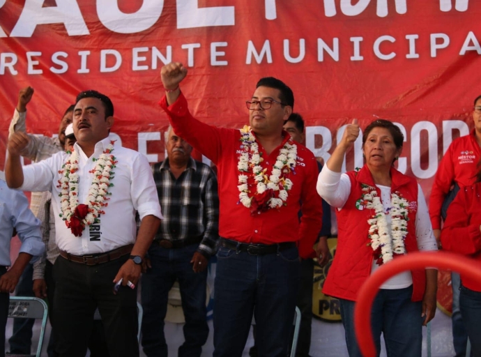 Raúl Marín inicia su campaña en Tezonteopan de Bonilla prometiendo continuidad y desarrollo para Huaquechula