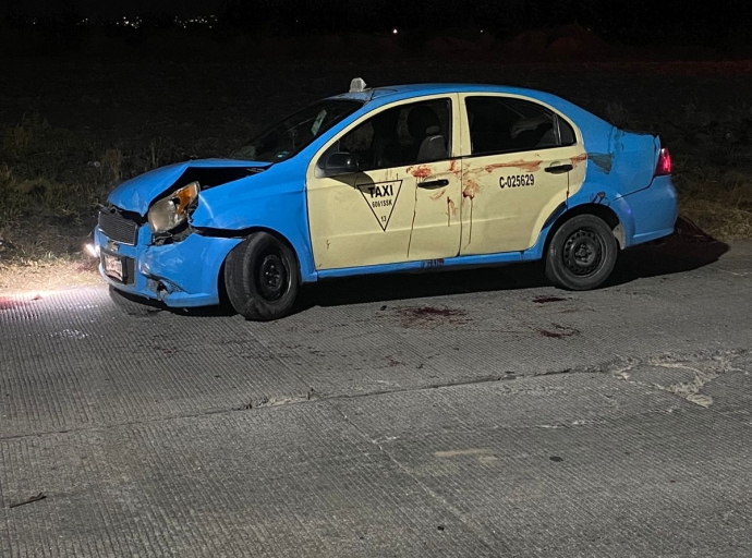 Taxista asaltado y gravemente herido en San Martín Texmelucan