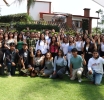 Ariadna Ayala recibe el apoyo entusiasta de jóvenes universitarios de Atlixco